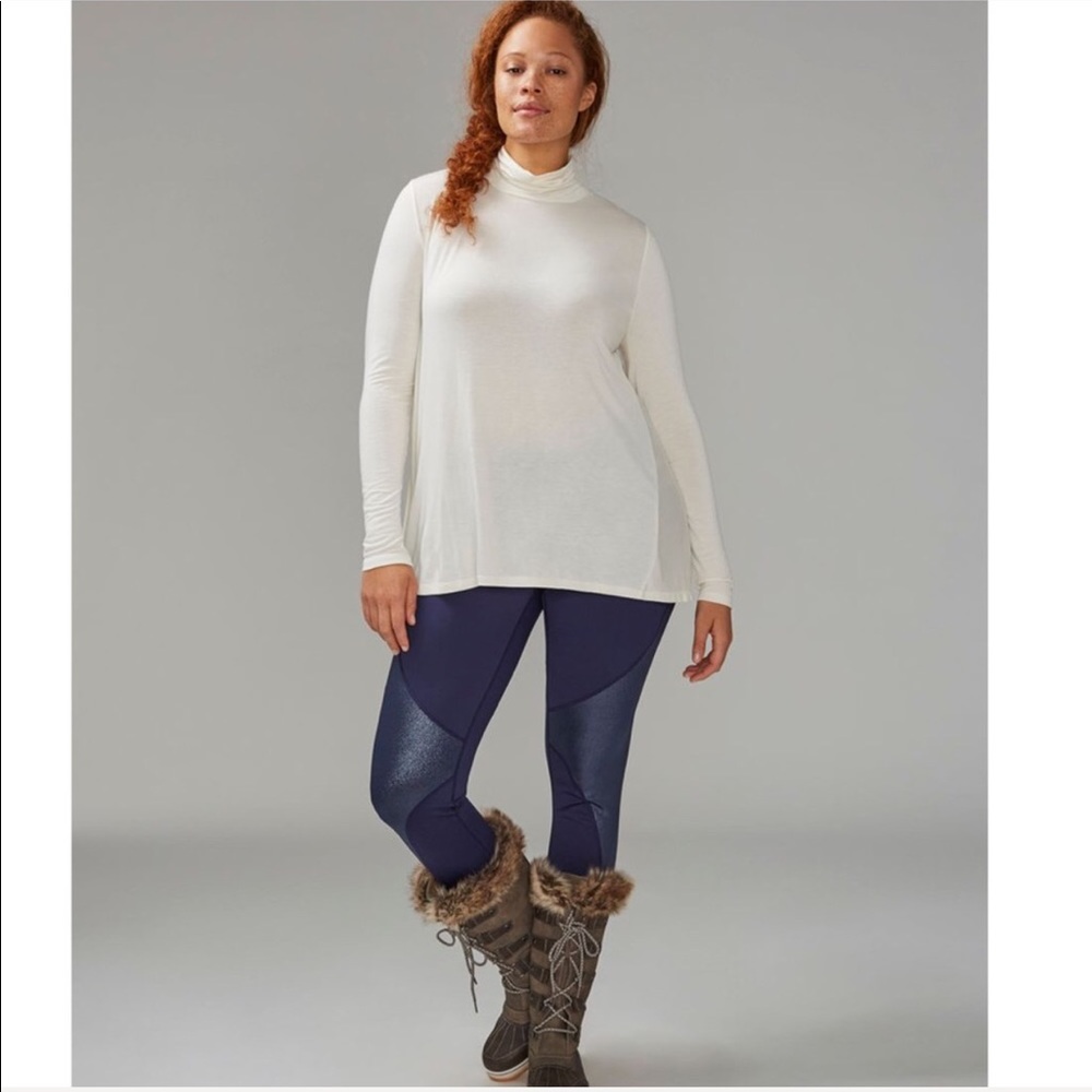 Lane Bryant Bianca white swing turtleneck 18 20 - Picture 1 of 6